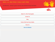 Tablet Screenshot of familydaycarehome.com